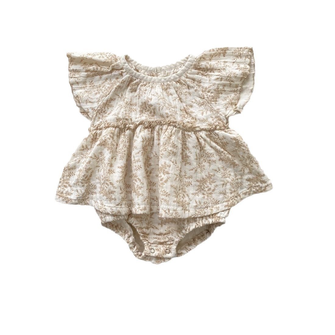 Pelele de Bebé con Estampado en Crepé – Mono de Verano - Imagen 5
