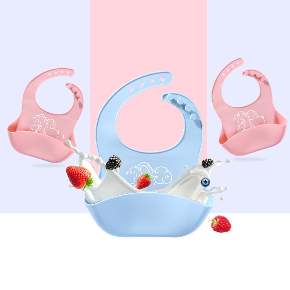 Babero de Silicona para Bebé con Bolsillo Recolector - Imagen 3