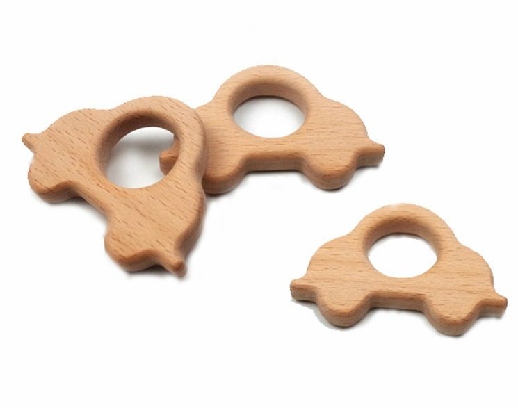 Mordedor de Madera de Haya para Bebé – Natural y Fácil de Sujetar - Imagen 8
