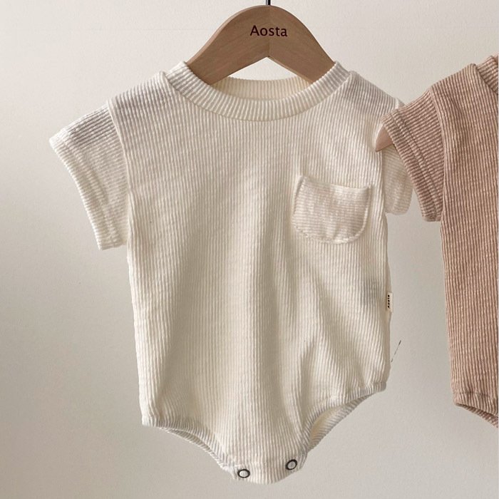 Conjunto de Verano para Bebé – Body de Manga Corta y Pantalón Corto Casual - Imagen 2