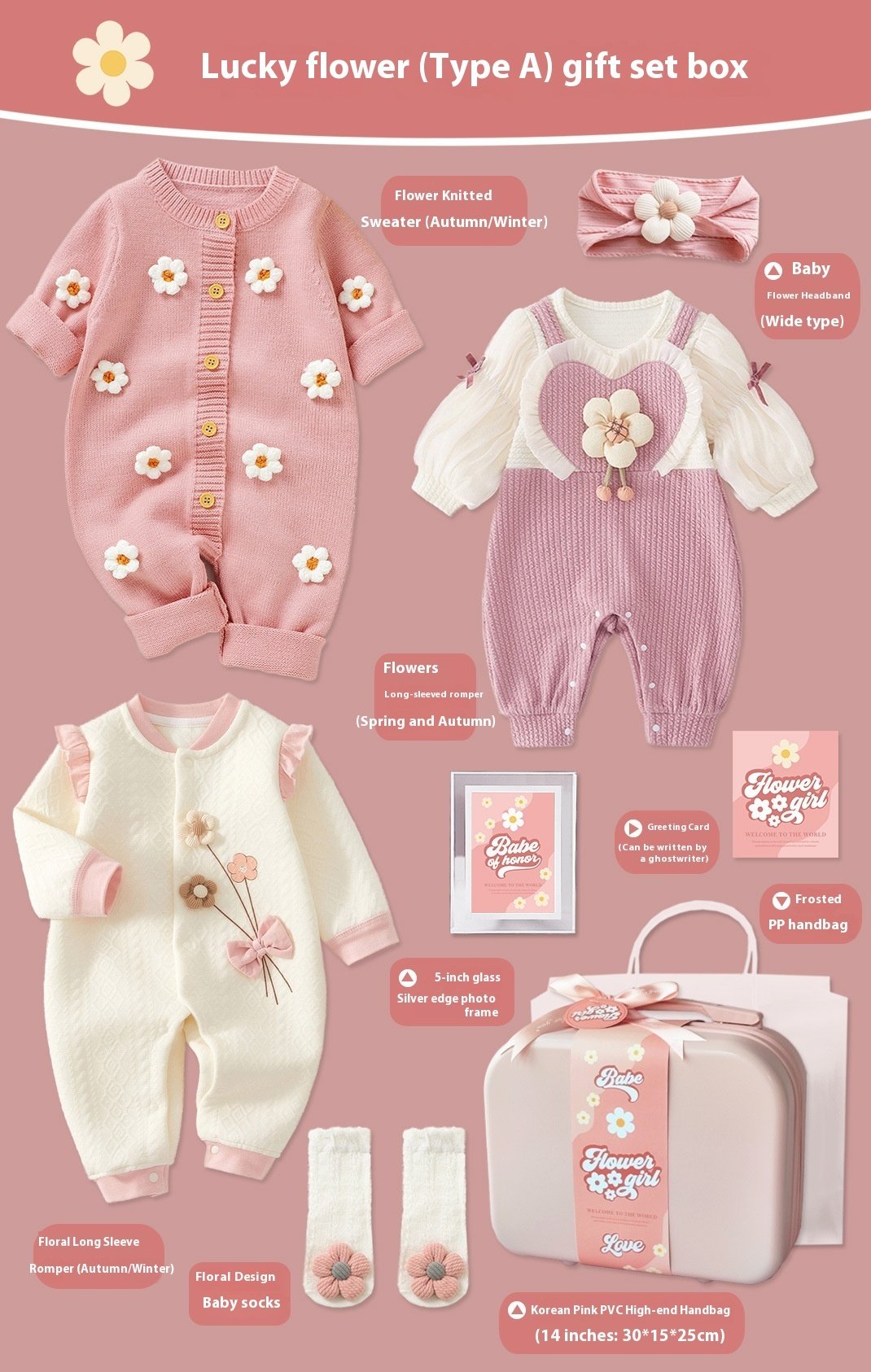 Set de Regalo para Bebé Niña – "Little Princess" con Ropa y Accesorios - Imagen 4