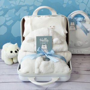 Set de Regalo para Bebé – Pelele Acolchado Polar con Caja de Regalo