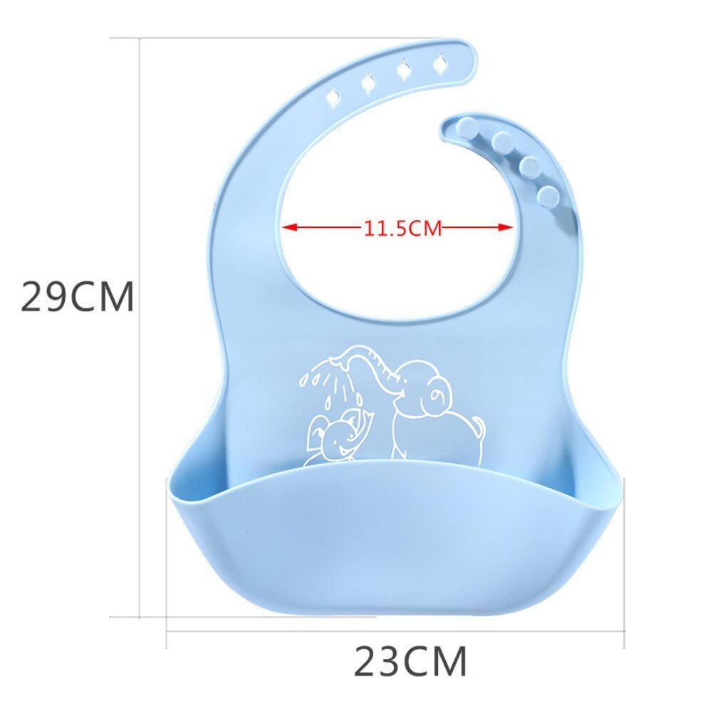 Babero de Silicona para Bebé con Bolsillo Recolector - Imagen 5