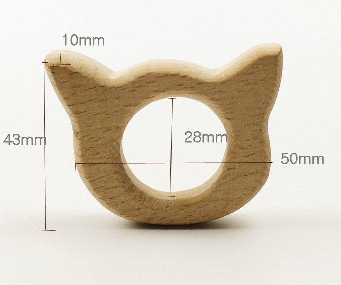 Mordedor de Madera de Haya para Bebé – Natural y Fácil de Sujetar - Imagen 9