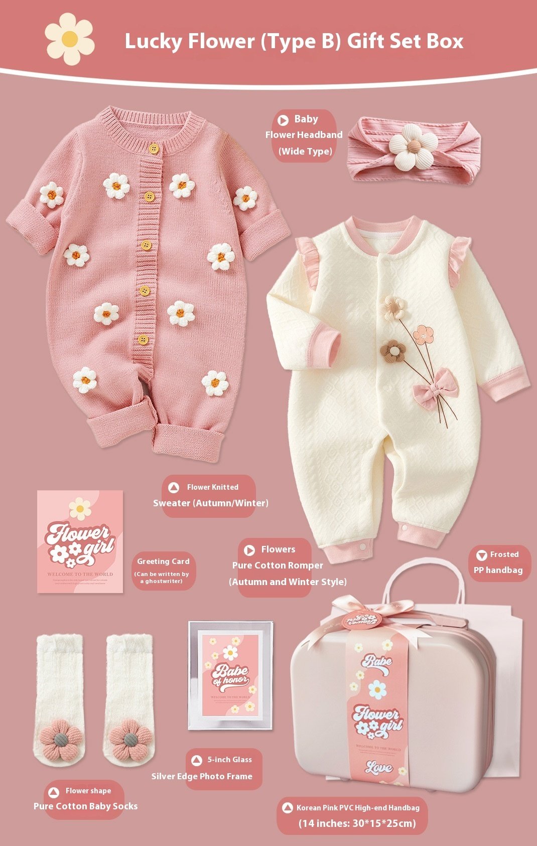 Set de Regalo para Bebé Niña – "Little Princess" con Ropa y Accesorios - Imagen 6