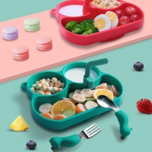 Plato de Entrenamiento para Bebé – Ideal para Alimentación Complementaria
