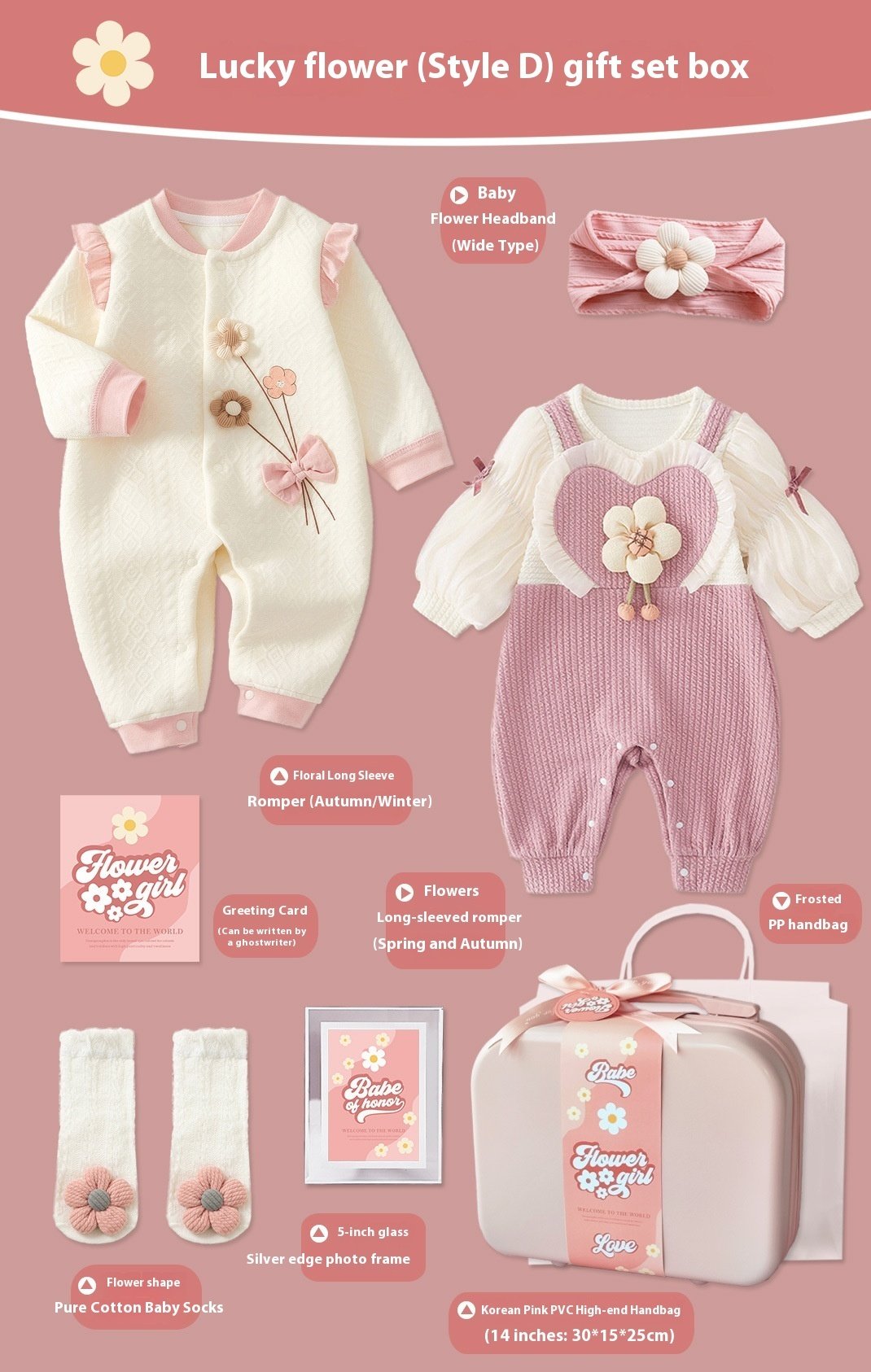Set de Regalo para Bebé Niña – "Little Princess" con Ropa y Accesorios - Imagen 3