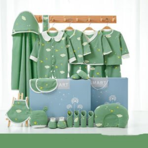 Set de Regalo para Recién Nacido de Algodón – Caja con Ropa y Accesorios para Bebé