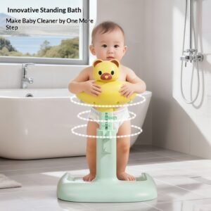 Soporte de Baño para Bebé de Pie – Ajustable, Antideslizante y Ergonómico