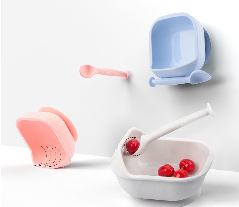 Set de Alimentación de Silicona para Bebé – Plato con Ventosa y Cuchara - Imagen 5