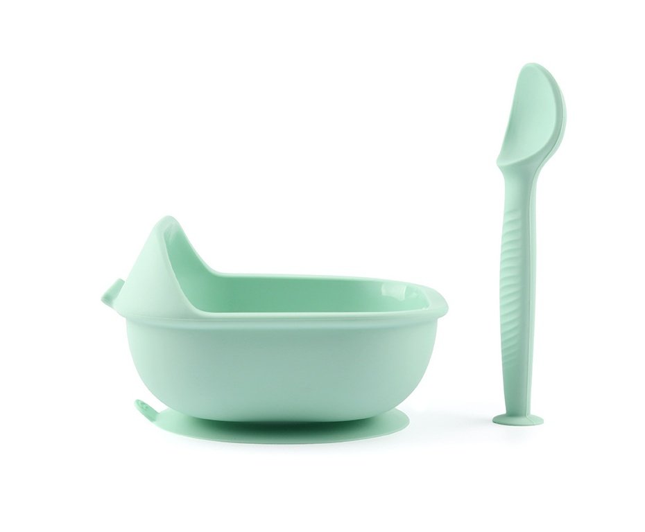 Set de Alimentación de Silicona para Bebé – Plato con Ventosa y Cuchara - Imagen 4