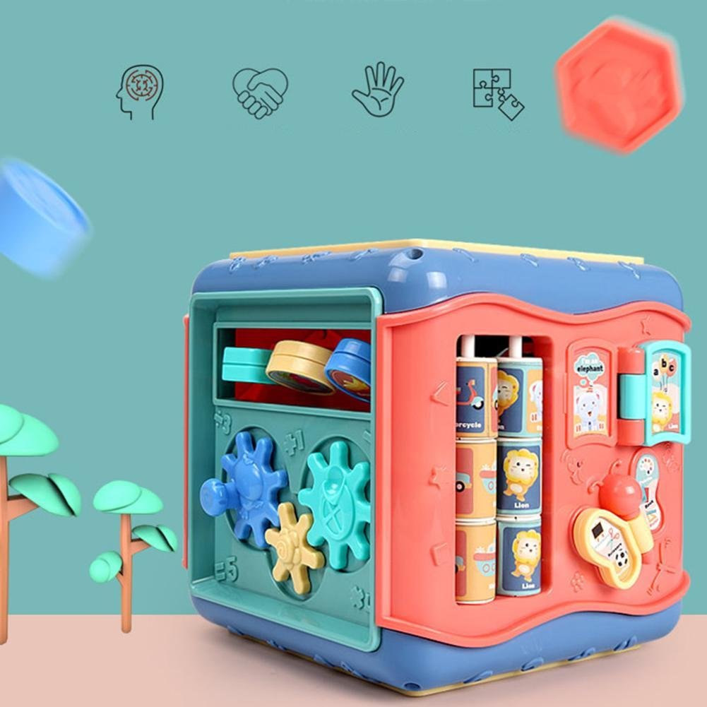 Cubo Educativo Hexagonal para Bebé – Juguete de Actividades Montessori - Imagen 5