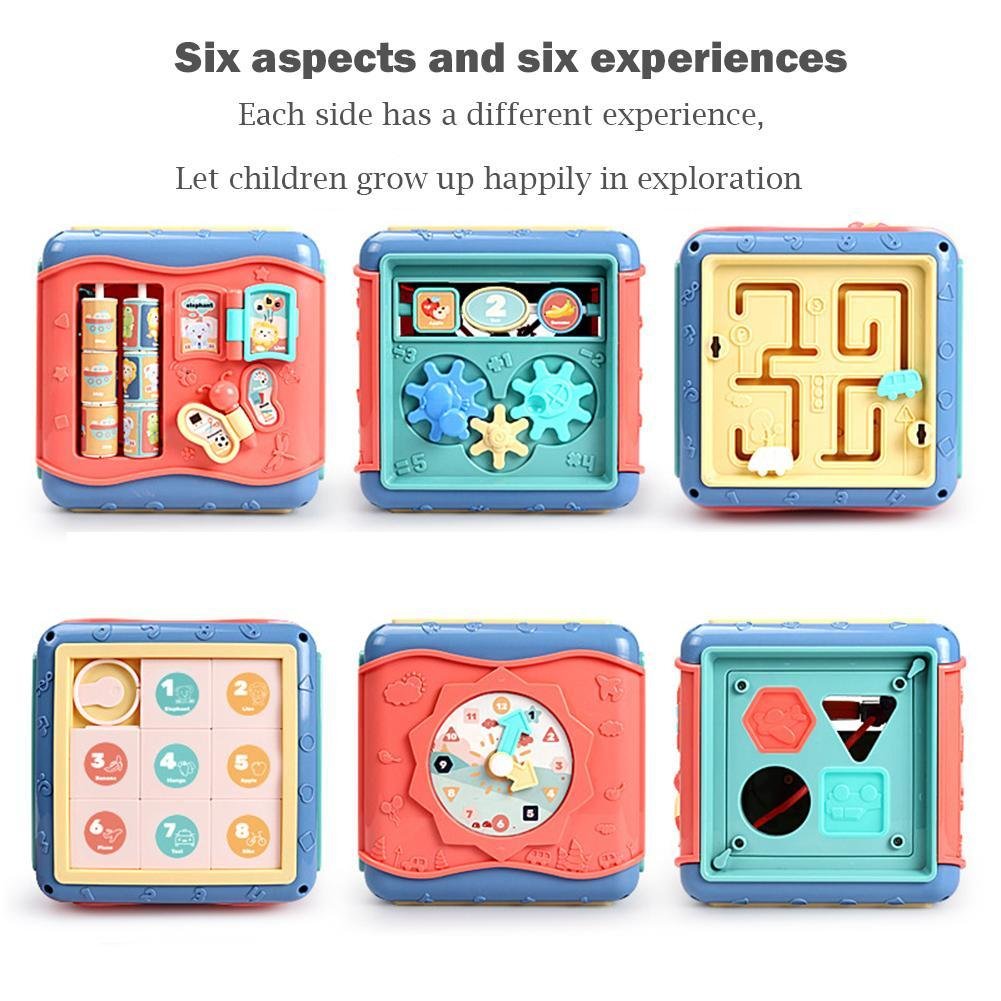 Cubo Educativo Hexagonal para Bebé – Juguete de Actividades Montessori - Imagen 4